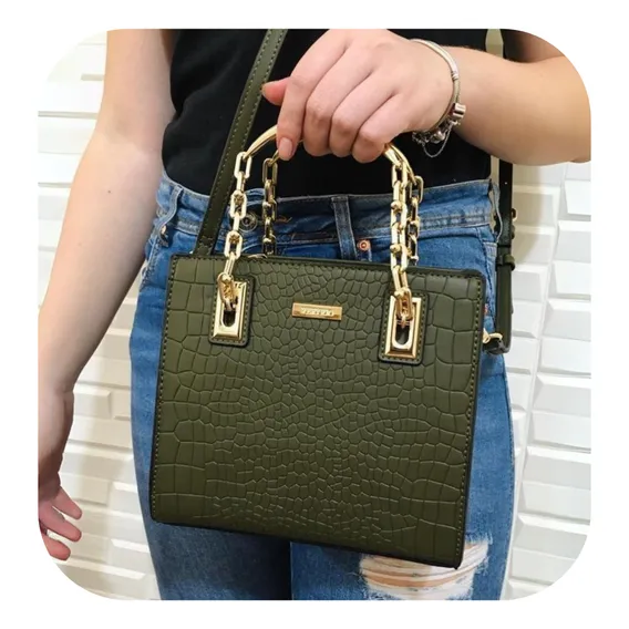 Bolsa Very Rio Nova Coleção Tendência Top Da Moda Cor Bolsa Verde Moda Correia De Ombro Foto 1