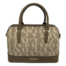 Bolsa Veryrio Bauzinho Monograma Cor Cáqui Marrom Foto mini 1