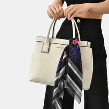 Bolsa Via Marte Shopping Bag Grande Cor Branco Foto mini 2