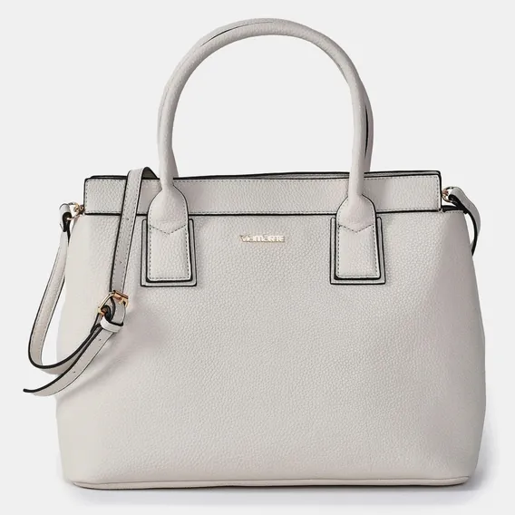 Bolsa Via Marte Shopping Bag Grande Cor Branco Foto 1