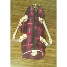 Bolsa Xadrez Quadriculada Cor Vermelho Foto mini 1