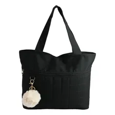 Bolsas Femininas Casual Praia Livros Escola Festa Baratas Cor Preto Desenho Do Tecido Liso Foto mini 1