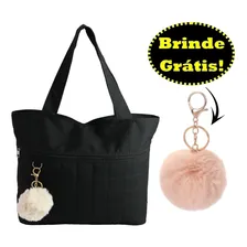Bolsas Femininas Casual Praia Livros Escola Festa Baratas Cor Preto Desenho Do Tecido Liso Foto mini 4