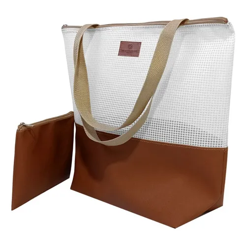 Bolsas Praia + Necessaire Cor Bord么 Foto 1