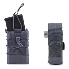 Bolso Tático Forhonor Porta Carregador E Torniquete Cinza Foto mini 1