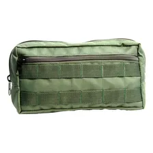 Bolso Tático Modular Molle Horizontal Grande Verde Foto  mini 1