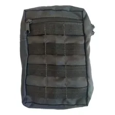 Bolso Tático Preto Vertical Grande Modular Molle Colete Foto mini 1