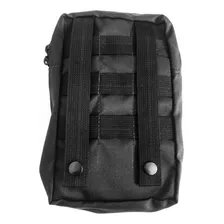 Bolso Tático Preto Vertical Grande Modular Molle Colete Foto mini 3
