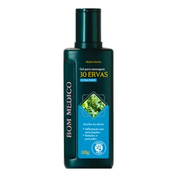 Bom Médico - Gel Forte Massagem 30 Ervas Abelha Rainha 120g Foto 1