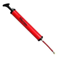 Bomba Ar Bicicleta Bola Com Bico E Adaptador Cor Vermelho Foto mini 4