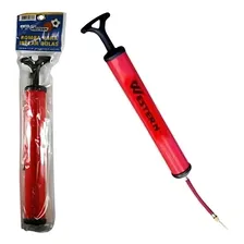 Bomba Ar Bicicleta Bola Com Bico E Adaptador Cor Vermelho Foto mini 1