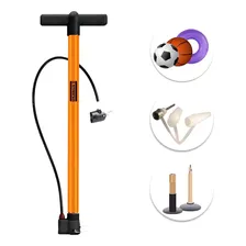 Bomba Ar Bicicleta De Alta Pressão 100psi Starfer Cor Laranja Foto mini  2