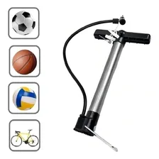 Bomba Ar Encher Inflaveis Pneu Bicicleta Bola Bico Fino Leve Foto mini  2