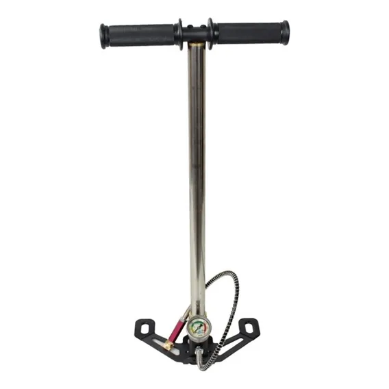 Bomba Ar Manual Pcp 275bar Airgun Striker Dobrável Quickshot Cor Prateado Foto 1