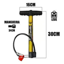 Bomba Ar Manual Pneus Carro Moto Bicicleta 160psi Fertak Foto mini 4