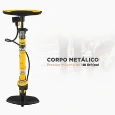 Bomba Ar Manual Profissional Encher Pneu Bicicleta Vonder Cor Amarelo Foto mini 2