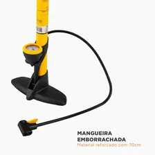Bomba Ar Manual Profissional Encher Pneu Bicicleta Vonder Cor Amarelo Foto mini 4