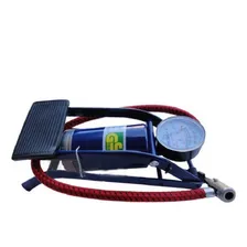 Bomba Ar Pedal Alta Pressão Encher Pneu Bicicleta Moto Carro Cor Foto mini 1