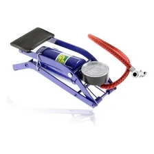 Bomba Ar Pedal Alta Pressão Encher Pneu Bicicleta Moto Carro Cor Foto mini 3