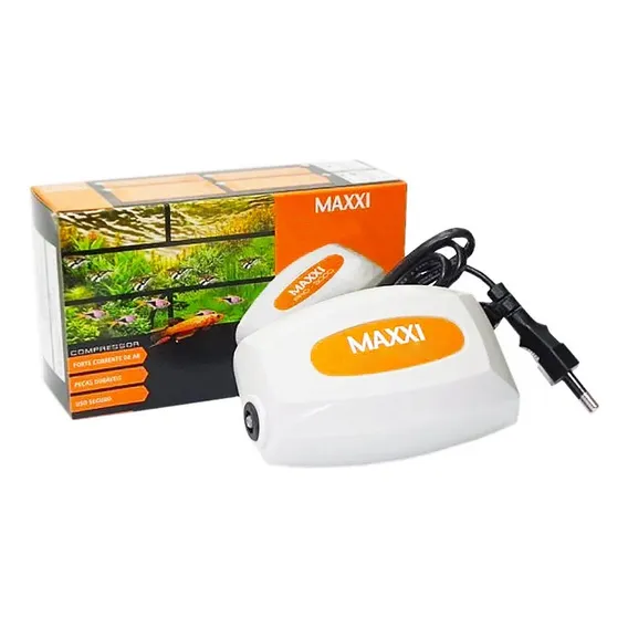 Bomba Compressor De Ar Para Aquário Maxxi Pro-2000 2,5w 127v Foto 1