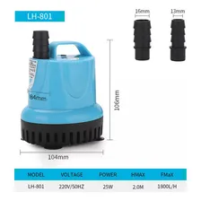 Bomba De Água Submersível Lh-801 25w Bomba De Sucção De Fund Foto  mini 1