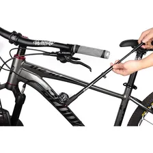 Bomba de ar manual portátil Blooke Bomba Ar Ciclismo MTB para bicicleta cor titânio 300psi Foto mini 4