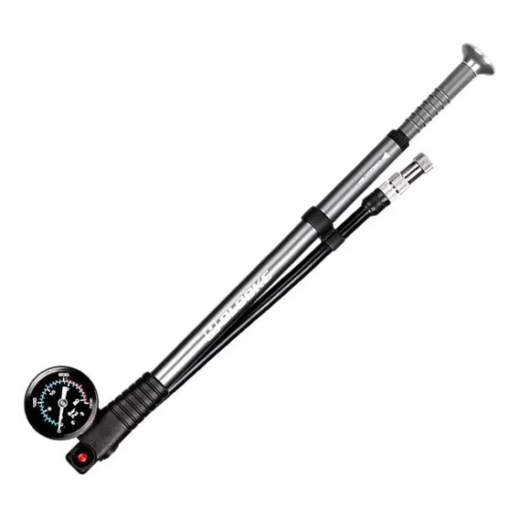 Bomba de ar manual portátil Blooke Bomba Ar Ciclismo MTB para bicicleta cor titânio 300psi Foto 1