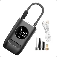 Bomba De Encher Pneu De Carro Bike Moto Portátil Calibrador Foto  mini 1