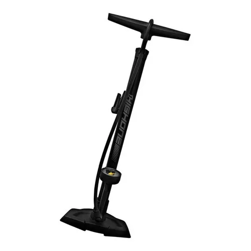 Bomba De Oficina Bike High One Gf-55e Com Manômetro 160 Psi Cor Preto Foto 1
