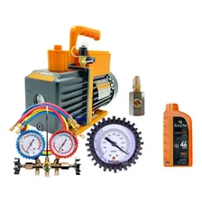 Bomba De Vácuo 5 Cfm 127v 220v Manifold Vacuometro Óleo Foto mini 1