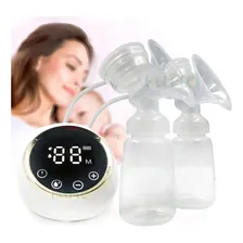 Bomba Elétrica Digital Automática Tira Leite Materno Duplo Foto mini  2