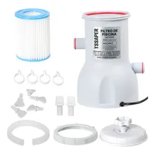 Bomba Filtro De Piscina 3.600l/h Desmontável + 2 Refil 127v Foto mini  3