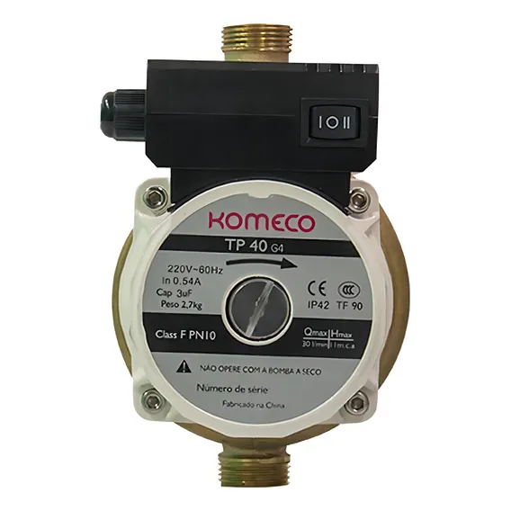 Bomba Pressurizadora Komeco Tp 40 Bronze 127v Foto 1