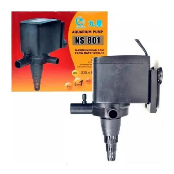 Bomba Submersa 1200 L/h Ns-801 Minjiang 110v 127V Foto 1