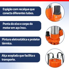 Bomba Submersa Água Suja Fossa Esgoto Industrial 1cv Bsd1000 127v Foto mini 4