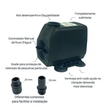 Bomba Submersa Ap 4000 Lh 4mil Oxigenação AquÔrio Peixe 220v Foto mini 4