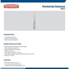 Bomba submersa Schneider 220V Foto mini  2