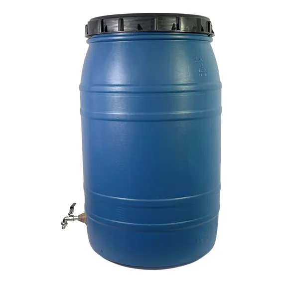 Bombona 220 Litros Para Armazenar Agua De Chuva Com Torneira Foto 1