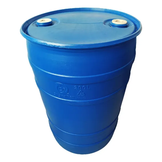 Bombona Tambor 200 Litros Tampa Fixa Galão De Armazenagem Cor Azul Foto 1