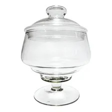 Bomboniere Grande De Vidro Com Pé Alto Usar Para Saladas Cor Incolor Foto mini 1