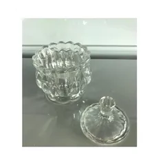 Bomboniere Vidro Decorativa com tampa 12cm Foto mini 3