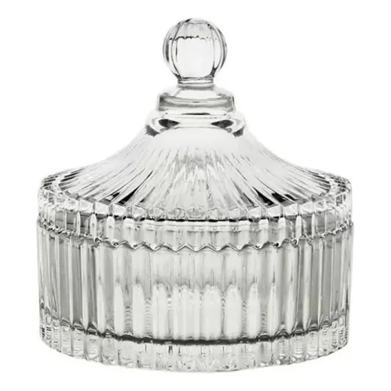 Bomboniere Vidro Transparente Carrossel Decoração Fc9821 Foto 1