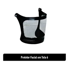 Boné Protetor Facial P/ Operador Roçadeira Tela De Aço Sayro Foto mini 3