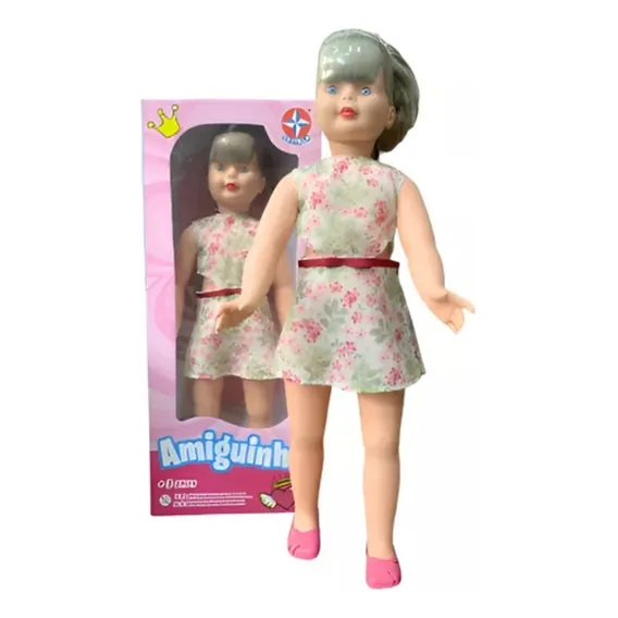 Boneca Amiguinha Estrela Vestido Florido Infantil 80cm Foto 1