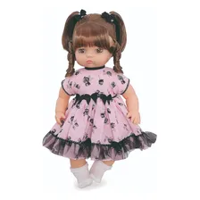 Boneca Anjo Baby Castanho Tipo Reborn Menina Brinquedos Anjo Foto mini 1