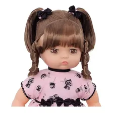 Boneca Anjo Baby Castanho Tipo Reborn Menina Brinquedos Anjo Foto mini 3