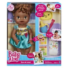 Boneca Baby Alive Hora De Comer Negra - Hasbro A8347 Foto mini 1