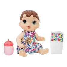 Boneca Baby Alive Hora Do Xixi Morena E0499 Hasbro Foto mini 1