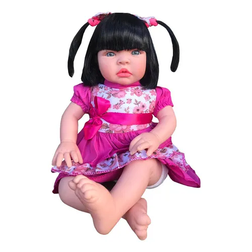 Boneca Baby Kiss Estilo Reborn Sidnyl Foto 1