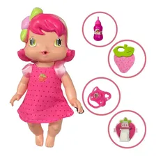 Boneca Baby Moranguinho Faz Xixi Com Acess贸rios Mimo Toys 3 Foto mini 2